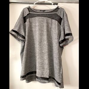 Shein- sheer mesh tee